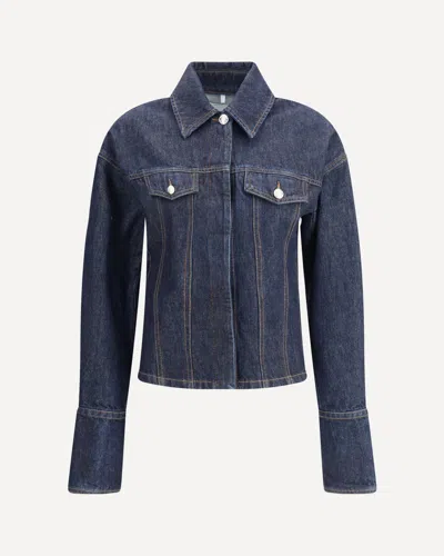 Sportmax Gange Denim Jacket In Blue