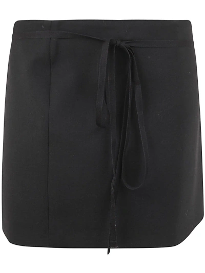 Sportmax Genny Mini Skirt In Black  