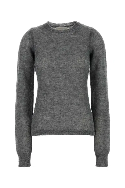 Max Mara Sportmax Grey Alpaca Blend Fiamma Sweater