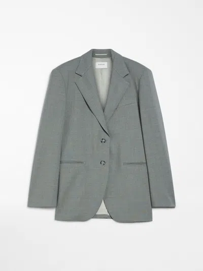 Sportmax Max Mara  Grey Wool Baffo Blazer