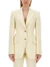 Sportmax Single-breasted Two-button Jacket In Neutral