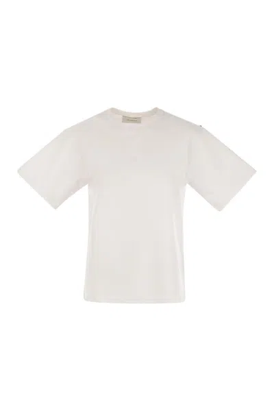 Max Mara Sportmax Kabul Oversized Teeshirt In White