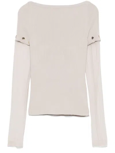 SPORTMAX MAX MARA SPORTMAX LAYERED CREWNECK SWEATER