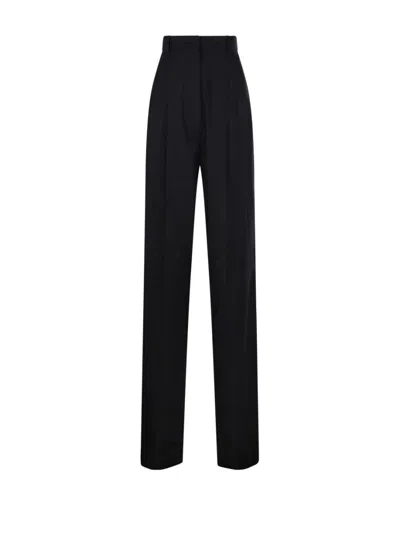 Sportmax Max Mara  Leone High Waist Pants In Black
