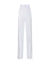 Sportmax Max Mara  Leone High Waist Pants In White