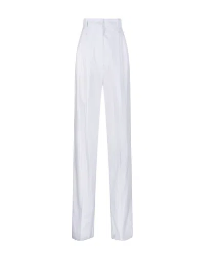 Sportmax Max Mara  Leone High Waist Pants In White
