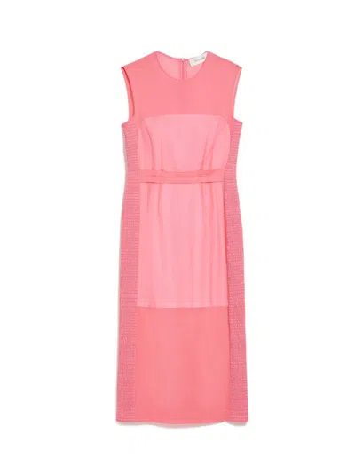 Max Mara Sportmax Light And Breezy Cotton Dress For Women In Pink