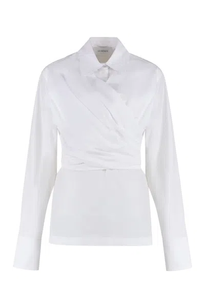 Max Mara Sportmax Oggi Cotton Shirt In White