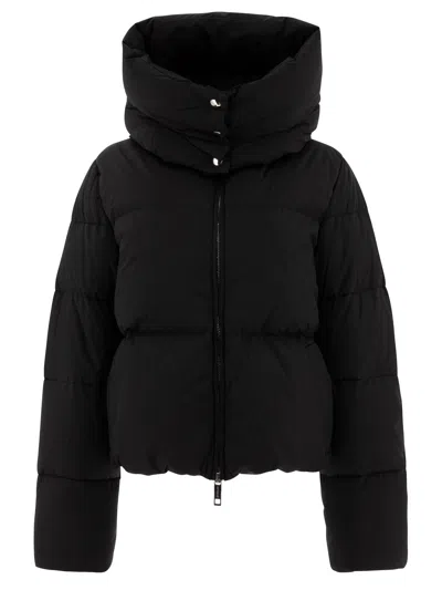 Max Mara Sportmax Oversize Down Jacket In Waterproof Fabric In Black