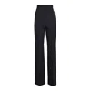 Sportmax Pants In Virgin Wool Blend In Black