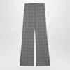 Sportmax Wool Flare Trousers With Prince Of Wales Pattern
