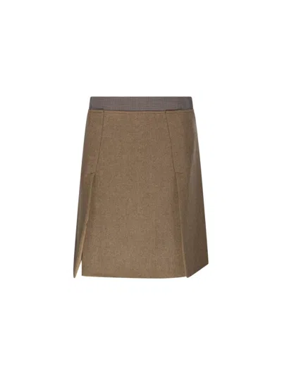 Max Mara Sportmax Riga Skirt In Brown