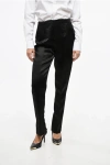 Max Mara Sportmax Satin Netto Carrot Fit Pants Grösse 44 In Black