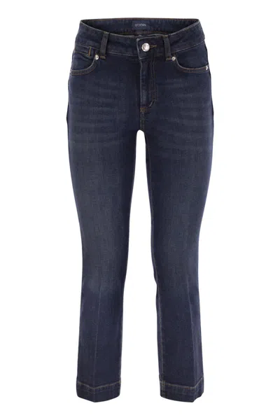 Sportmax Max Mara  Schermo - 5-pocket Trousers Perfect Mini Flare In Blue