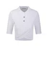 Sportmax White Shaker Polo In White