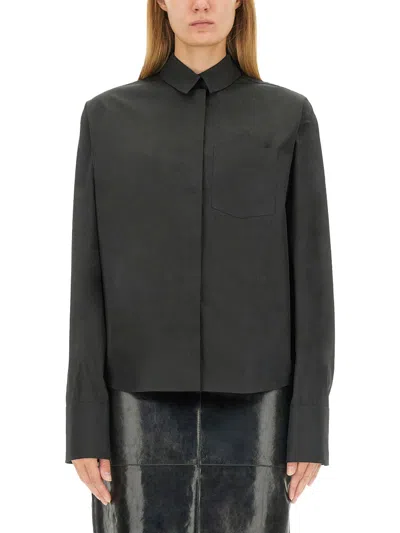 Max Mara Sportmax Shirt Chalk In Black