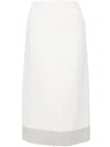 Sportmax Women's Silk Midi Skirt