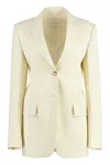 Sportmax Single-breasted Two-button Jacket In Neutral