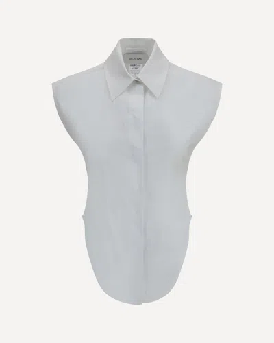Max Mara Sportmax Sleeveless Sabato Shirt In White