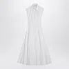 Sportmax Max Mara   Sleeveless White Shirt Dress