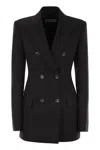 Sportmax Max Mara  Stretch Wool Fitted Blazer