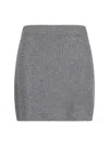 Sportmax Teiera Mini Skirt In Grigio Medio