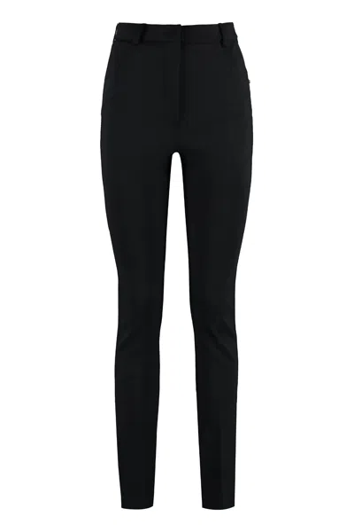 Sportmax Max Mara  Teti Virgin Wool Trousers In Black