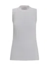 Sportmax White Knitted Tank Top