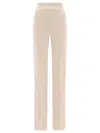 Sportmax Olea Scuba High-rise Flared Pants In Neutral