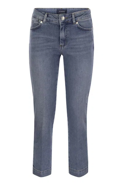 SPORTMAX MAX MARA SPORTMAX UMBRIA - MINI FLARE DENIM TROUSERS