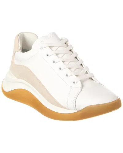 Max Mara Sportmax Vada Leather & Suede Sneaker In White