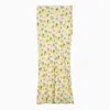 Sportmax Vanilla Long Skirt With Lemon Print