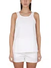 Sportmax Max Mara  White Cotton Blend Supreme Tank Top