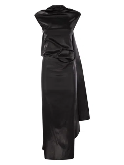 SPORTMAX WOMEN'S ABADAN1234 DRESS BLACK | SIZE 46 | 2512221073600003