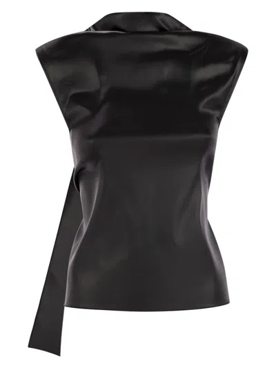 SPORTMAX WOMEN'S AGADIR1234 - SLEEVELESS TOP WITH DRAPE
