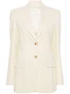 Sportmax Single-breasted Two-button Jacket In Beige