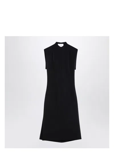 Sportmax Women's Black Wool Blend Sleeveless Dress