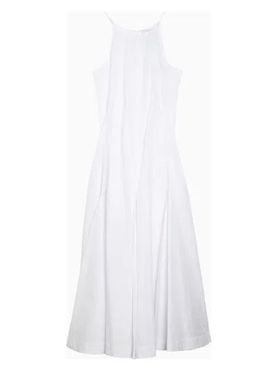 Max Mara Sportmax Women's Cotton Midi Dress In White