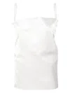 Sportmax Structured Cotton Blend Top In White