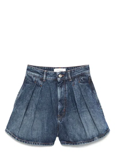 SPORTMAX WOMEN'S DENIM COTTON SHORTS