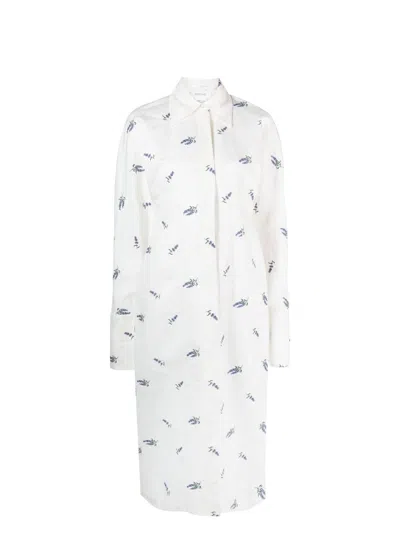 Sportmax Women's Embroidered Linen Blend Briose Shirt Dress