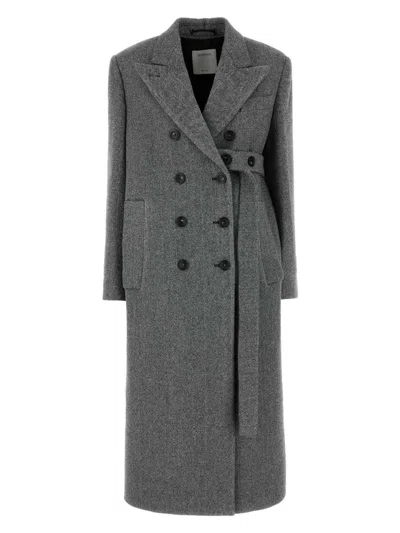 SPORTMAX WOMEN'S EMBROIDERED WOOL BLEND BILLY COAT