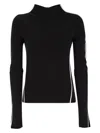 Sportmax Women's Fitted Long Sleeves T-shirt With Contrasting Edges - Adda