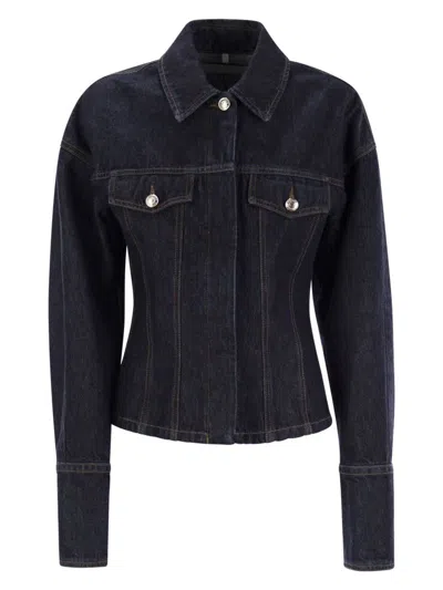 SPORTMAX WOMEN'S GANCE - DENIM FITTED JACKET