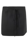 Sportmax Genny Mini Skirt In Black