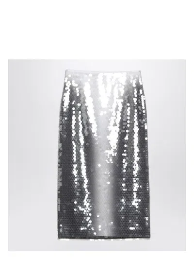SPORTMAX WOMEN'S GRADIENT SEQUIN PENCIL SKIRT
