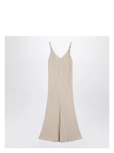 SPORTMAX WOMEN'S IVORY DRESS WITH ADJUSTABLE STRAP