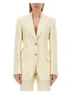 Sportmax Single-breasted Two-button Jacket In Neutral