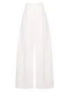 Sportmax White Wide Leg Pant In White