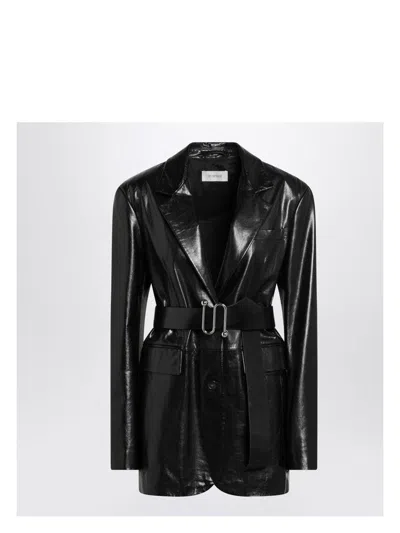 SPORTMAX WOMEN'S LONG LEATHER JACKET